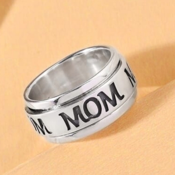 Anti-anxiety Fidget Spinner 925 Ring for Mom Size 10! New! - Picture 5 of 5